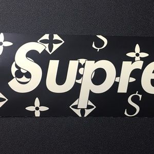 Supreme Louis Vuitton Black Box Logo Sticker RARE 2000